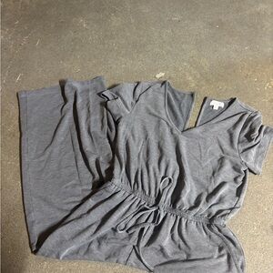 Mud Pie Gray Jumpsuit